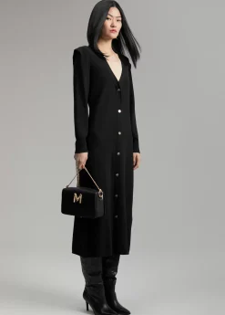 Vestido punto hombreras