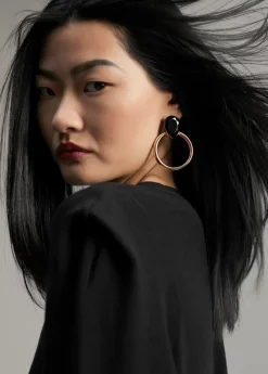 Vestido punto hombreras