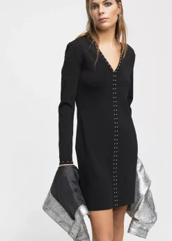 Vestido punto tachas