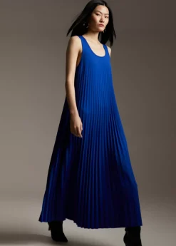 Vestido sin manga plisado