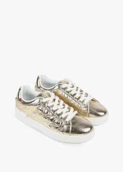 Zapatillas deportivas metalizadas