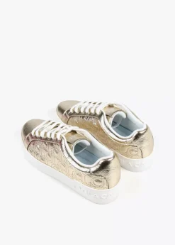 Zapatillas deportivas metalizadas