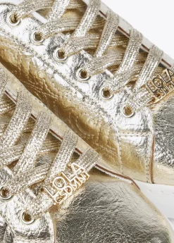 Zapatillas deportivas metalizadas