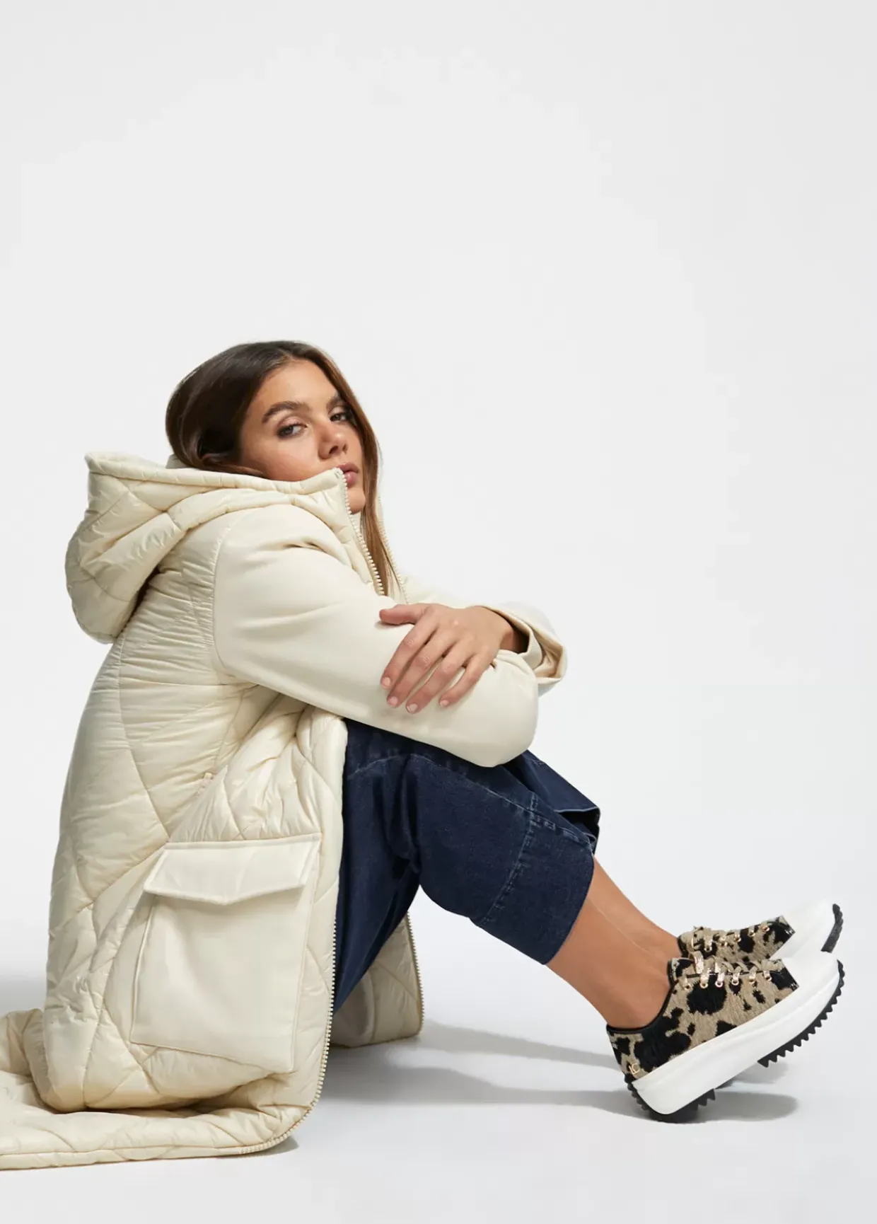 Zapatillas deportivas tejido animal