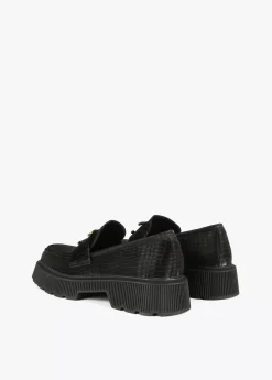 Zapato mocasín negro