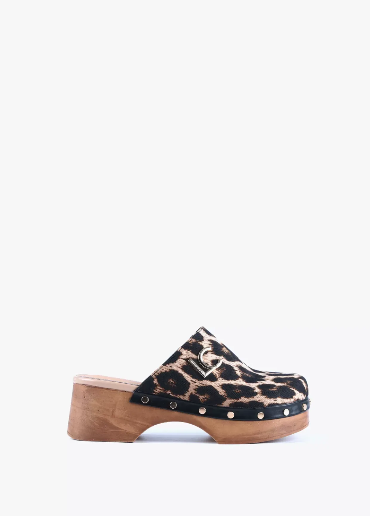 Zueco con estampado animal