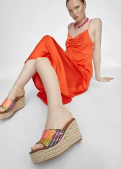 Zueco plataforma multicolor