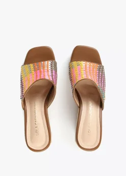 Zueco plataforma multicolor