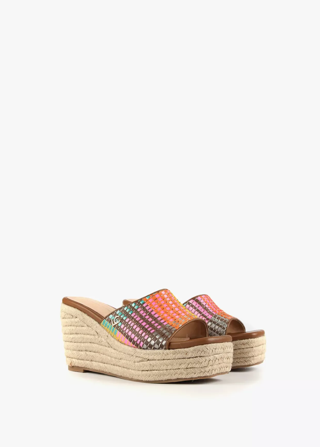 Zueco plataforma multicolor