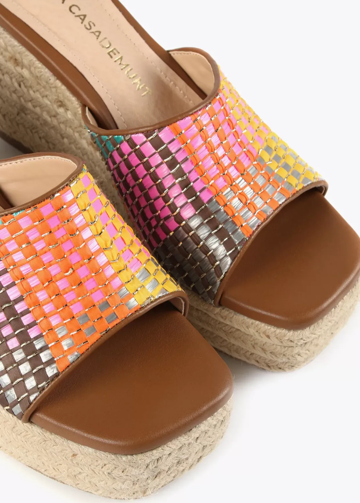 Zueco plataforma multicolor